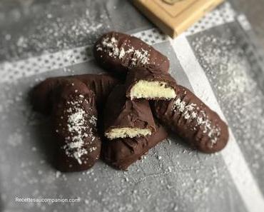 Barre chocolat noix de coco façon Bounty de Laurent Mariotte